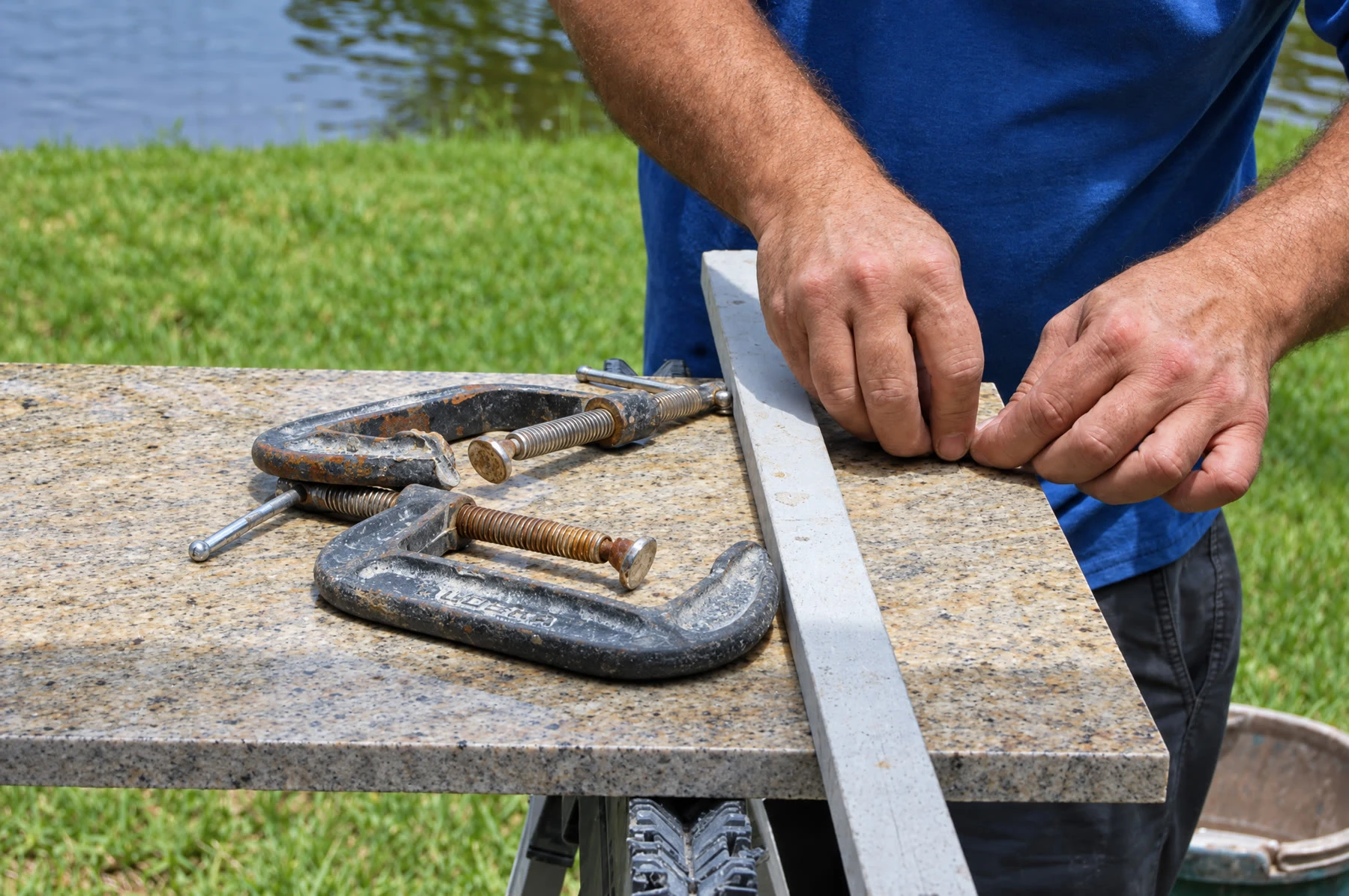 Quartz vs Granite vs Marble: Best Countertop for Plantation Kitchens 3 Granite countertop fabrication by a Broward County countertop installer